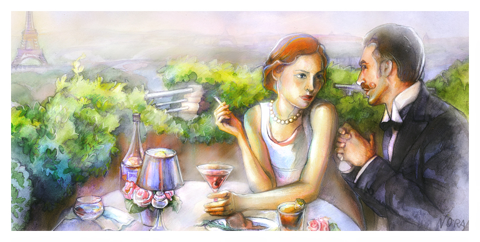 Двое пили зеленый. Двое в кафе живопись. Картина мужчина и женщина за столом. Разговор живопись. Картина разговор.
