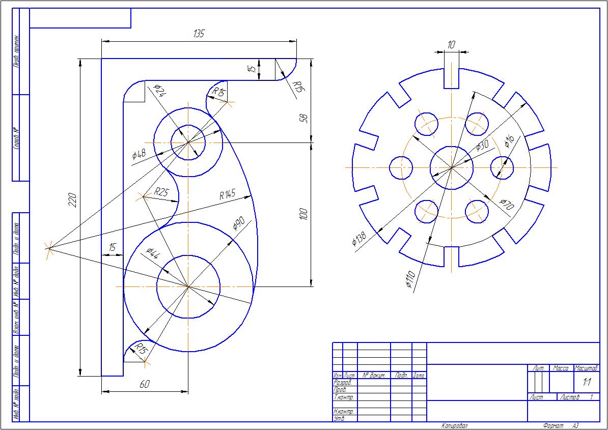Как в автокаде вырезать фрагмент чертежа по контуру