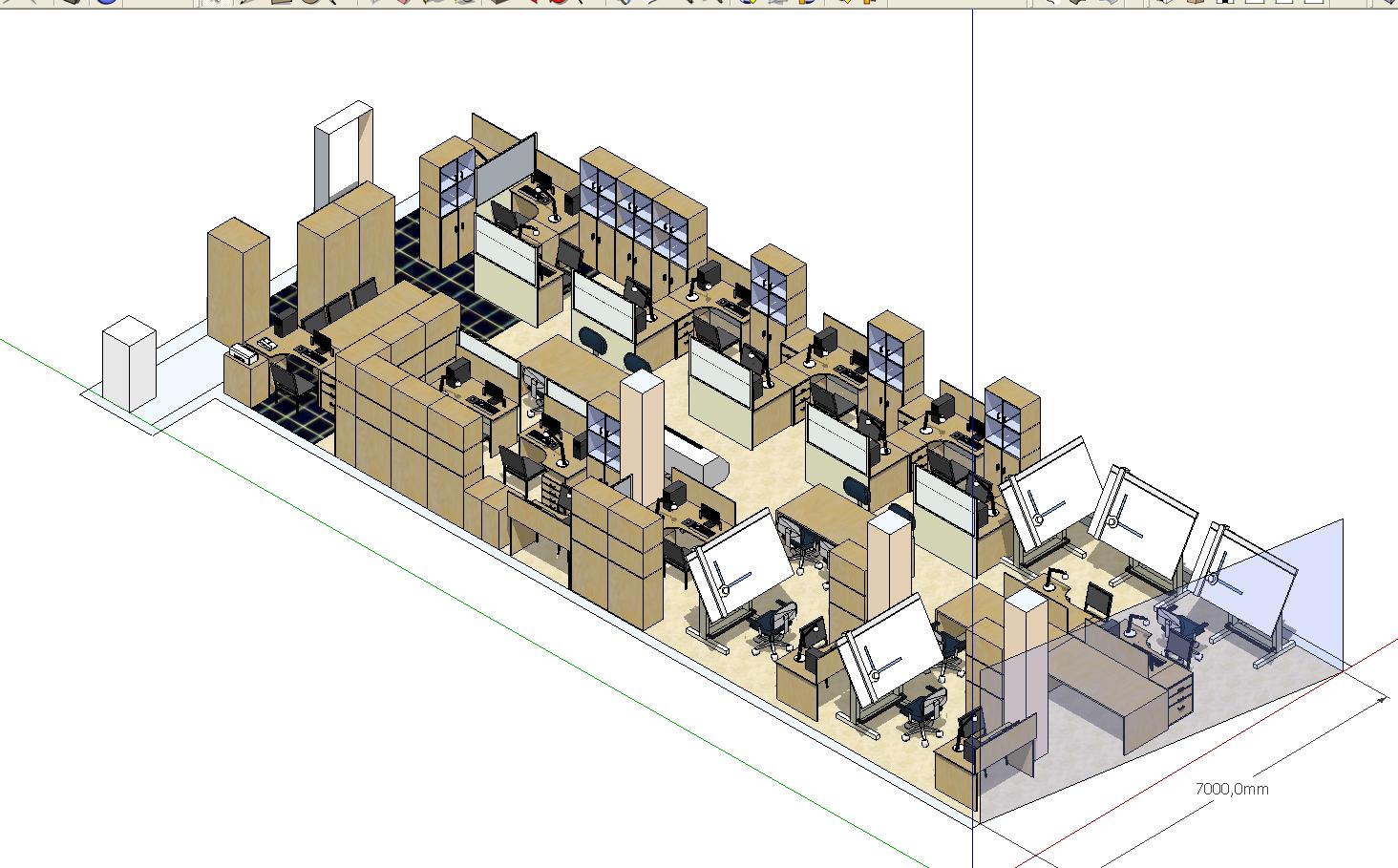 Sketchup план здания