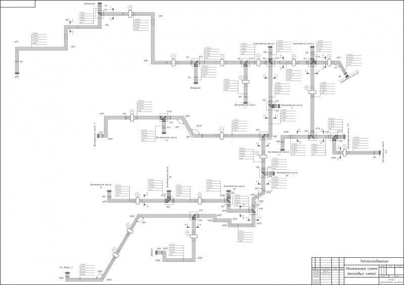 Исполнительная тепловые сети. Монтажная схема тепловой сети чертеж. Монтажная схема теплоснабжения. Монтажная схема теплосети. Схема СОДК теплосети.