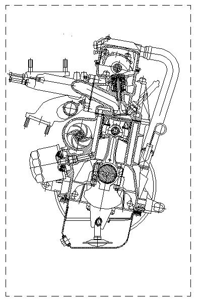Чертеж двигателя альфа
