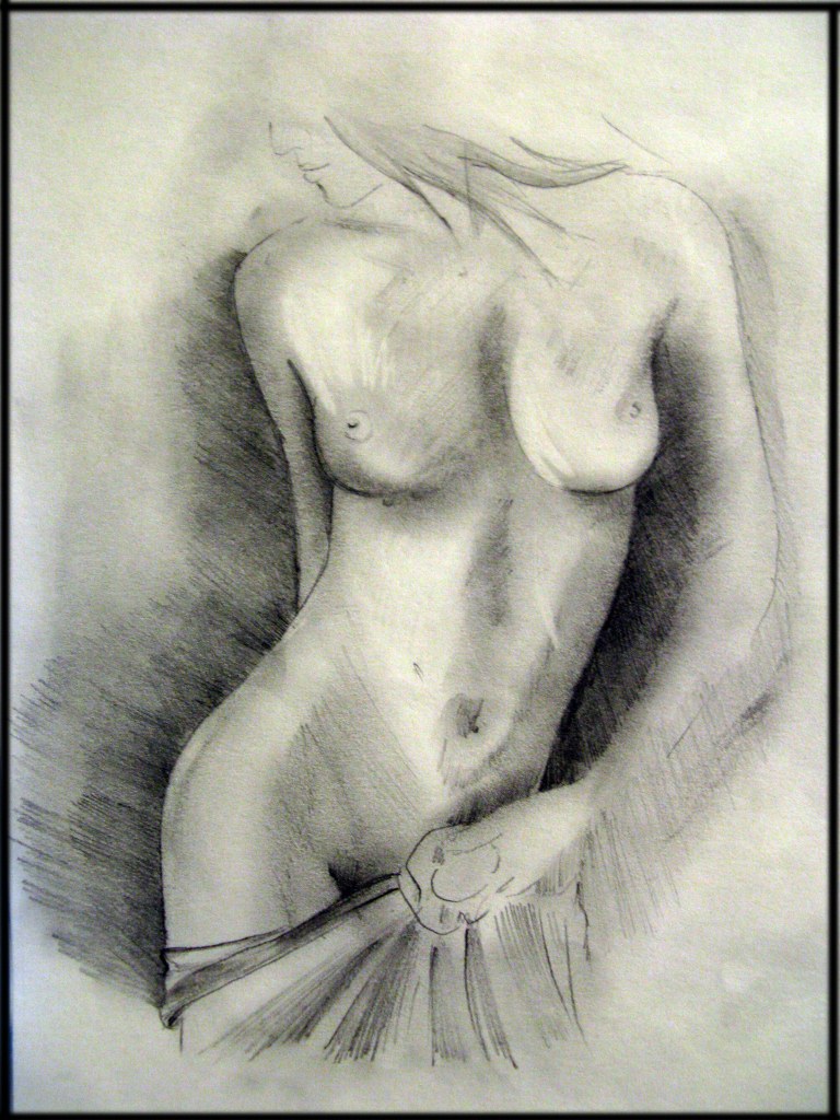 Порно рисунки с голыми красивыми девами (карандашом)