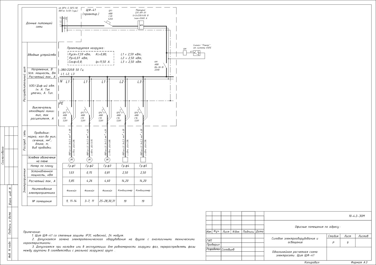 Dwg однолинейная электрическая схема