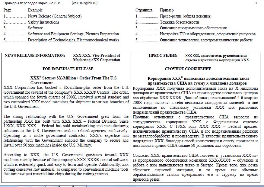 Дополнительное соглашение к договору на английском языке образец