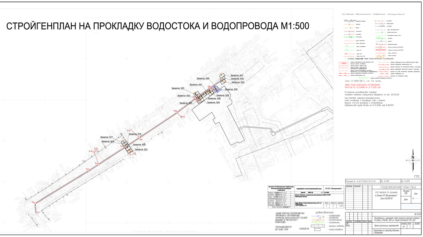 Проект производства работ устройство наружной сети водопровода и канализации нкв