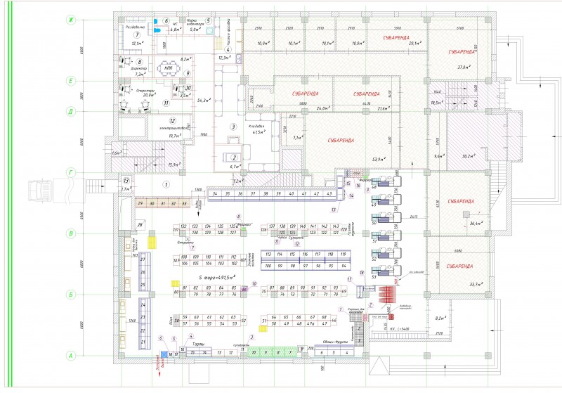 Схема торгового зала пятерочка
