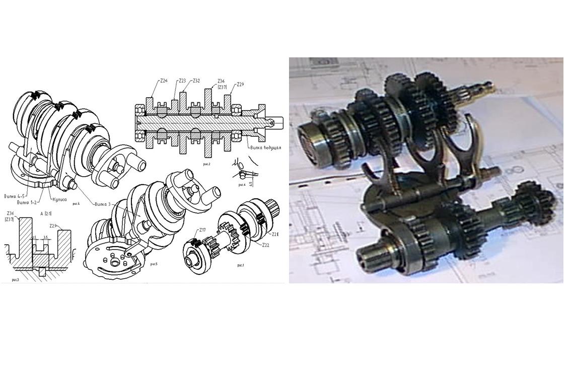Чертежи кпп мотоцикла урал