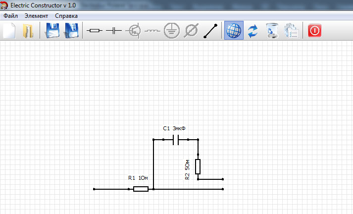 Конструктор электрических схем онлайн