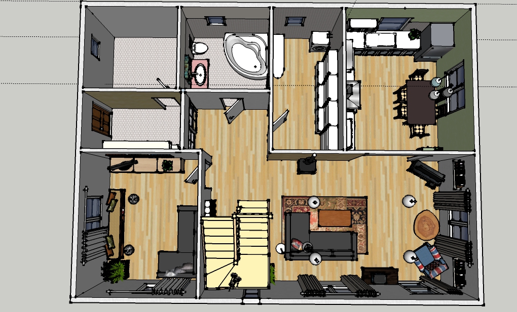 Sketchup как нарисовать план квартиры