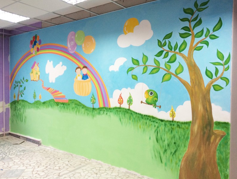 Роспись стен в центре развития для детей - Фрилансер Юлия Yulia_I ...