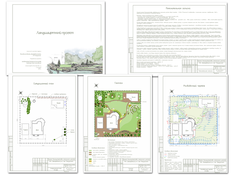 Ландшафтный проект титульный лист