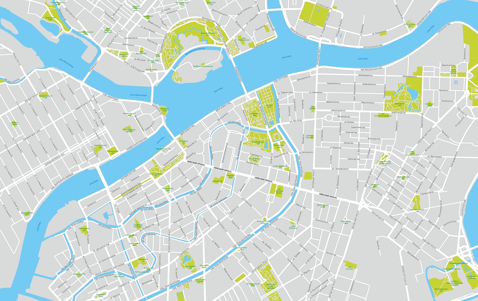 San petersburgo, Rusia, Mapas