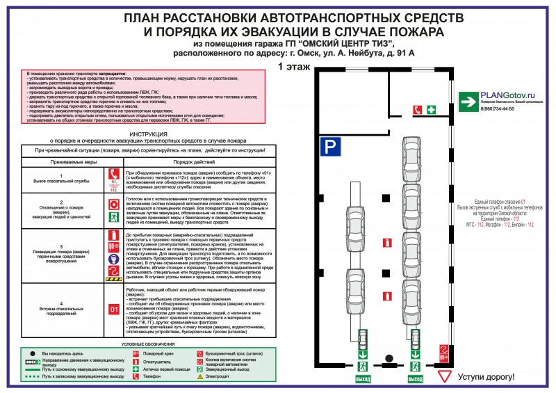 Сколько планов эвакуации необходимо разместить в магазине с торговой площадью 200 квадратных метров