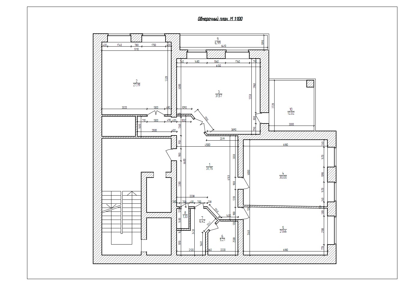 План квартиры чертеж