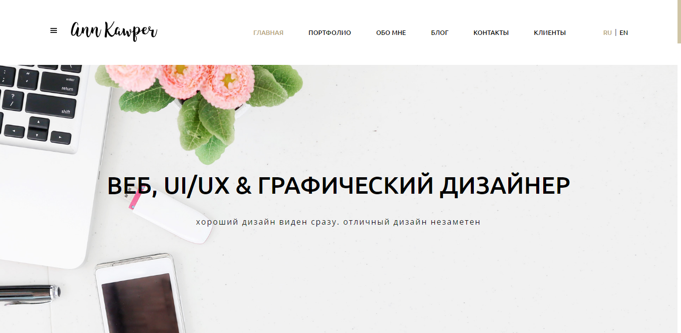 Портфолио веб дизайнера презентация