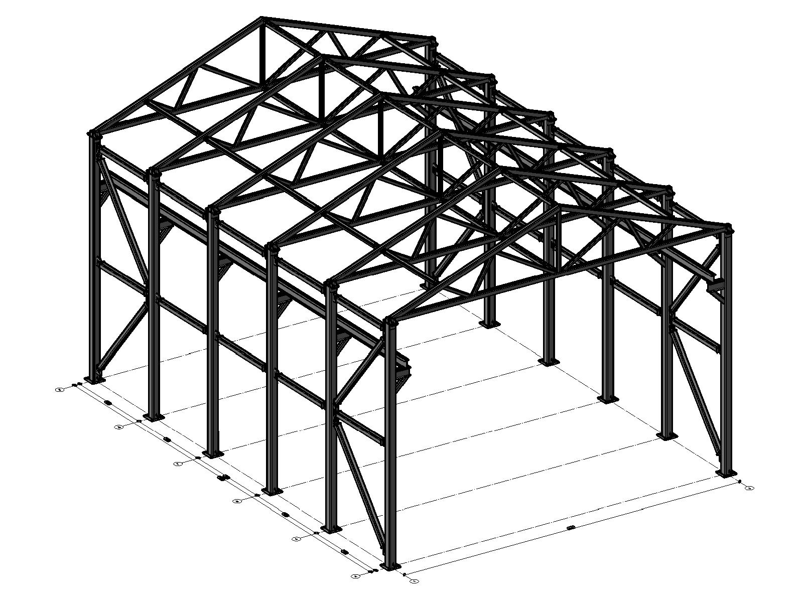 Проект ангара из металлоконструкций