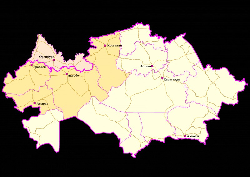 Казахстан задания. Оренбург - столица казахской АССР. Карта Оренбург Казахстан. Оренбург столица Казахстана карта. Карта Казахстана с городами.