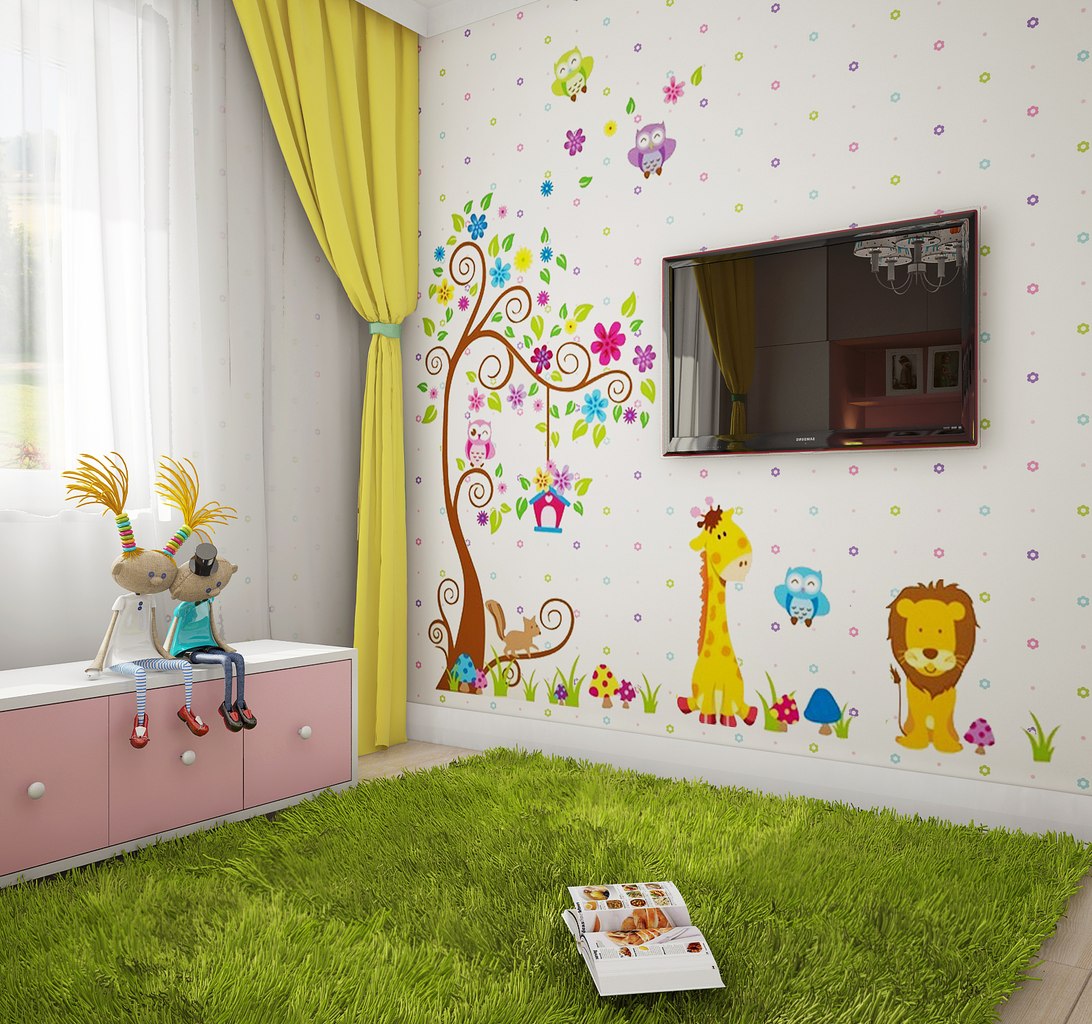 Детская комната для девочки 3 лет