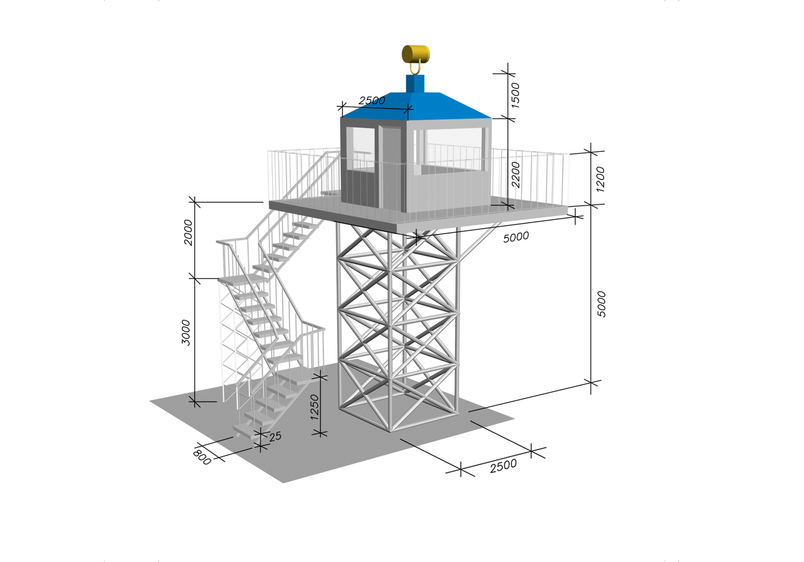 Смотровая вышка чертеж