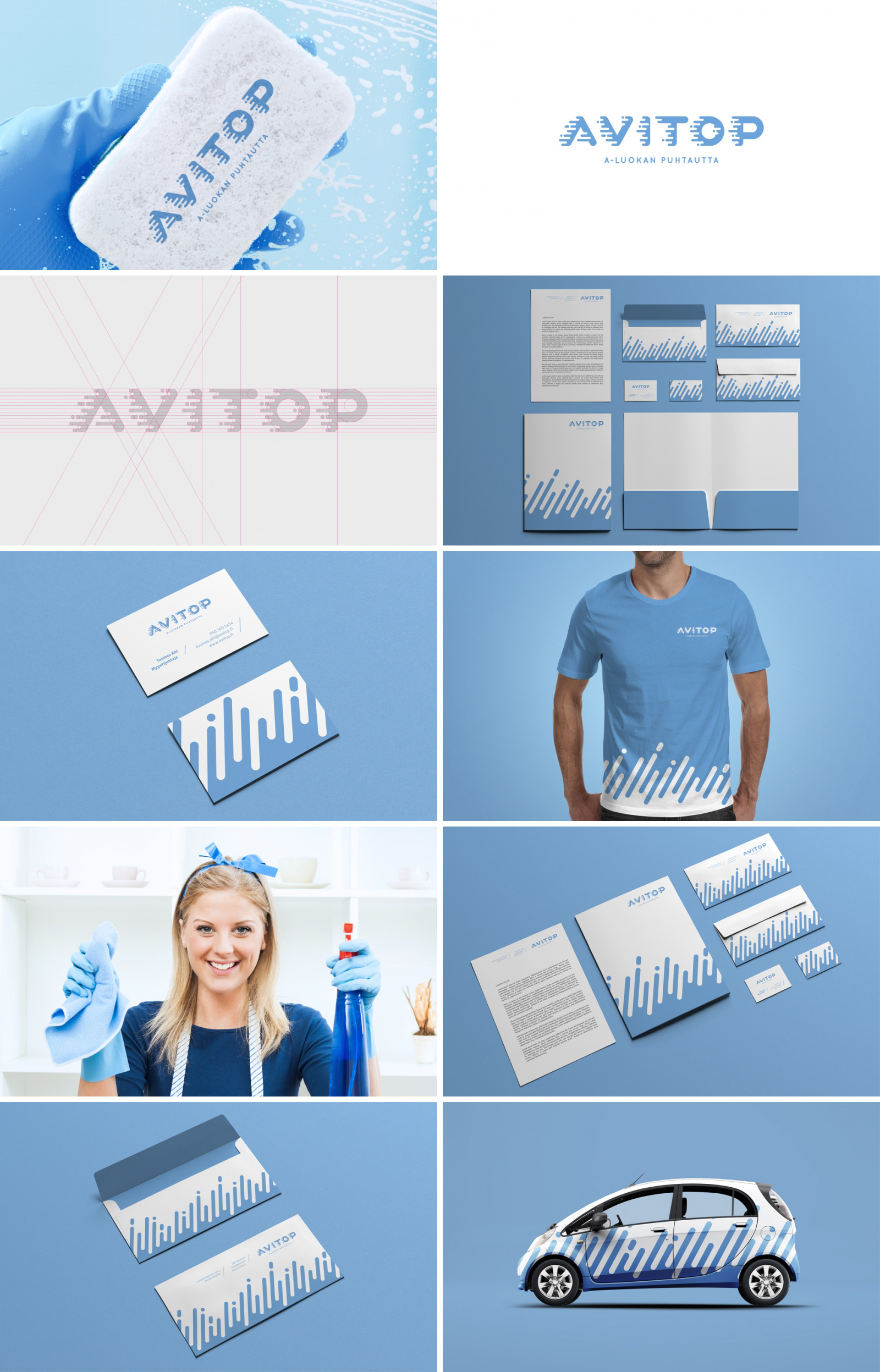 Фирменный стиль для клинингового бренда «Avitop»