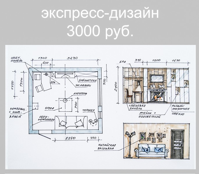 Экспресс дизайн проект интерьера