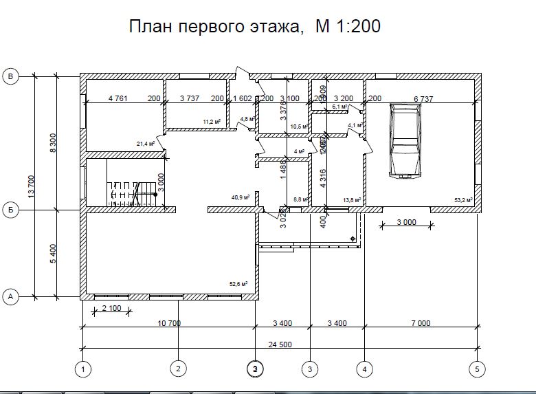 Планы первого этажа