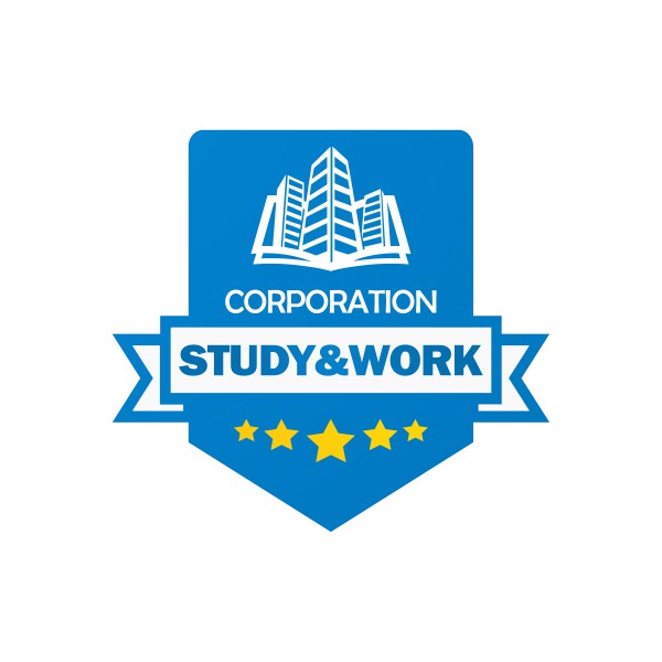 Work and study logotip.