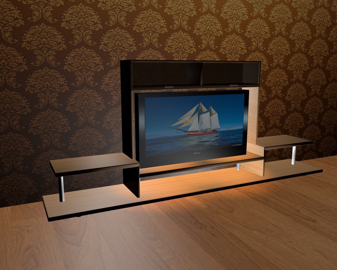 Стенка атланта размеры под телевизор