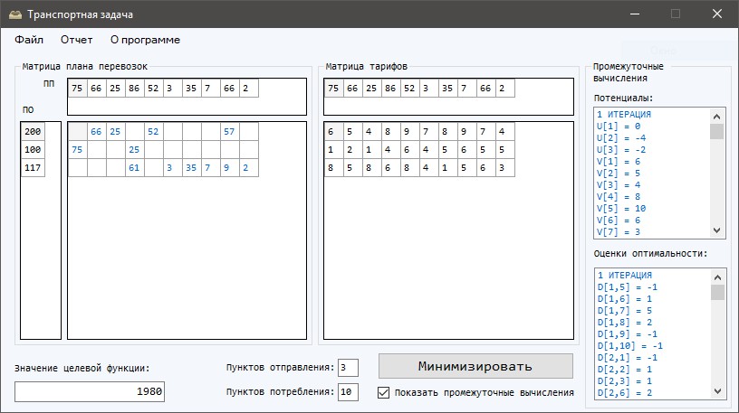 Приложение задания. Матрица транспортной задачи. Тарифная матрица. Программа для решения транспортной задачи с#. Приложение на с# для решения транспортных задач.
