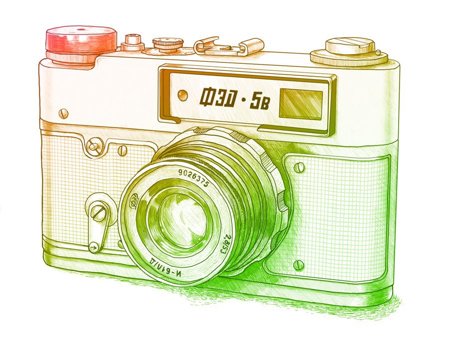 Фотоаппарат рисунок для детей