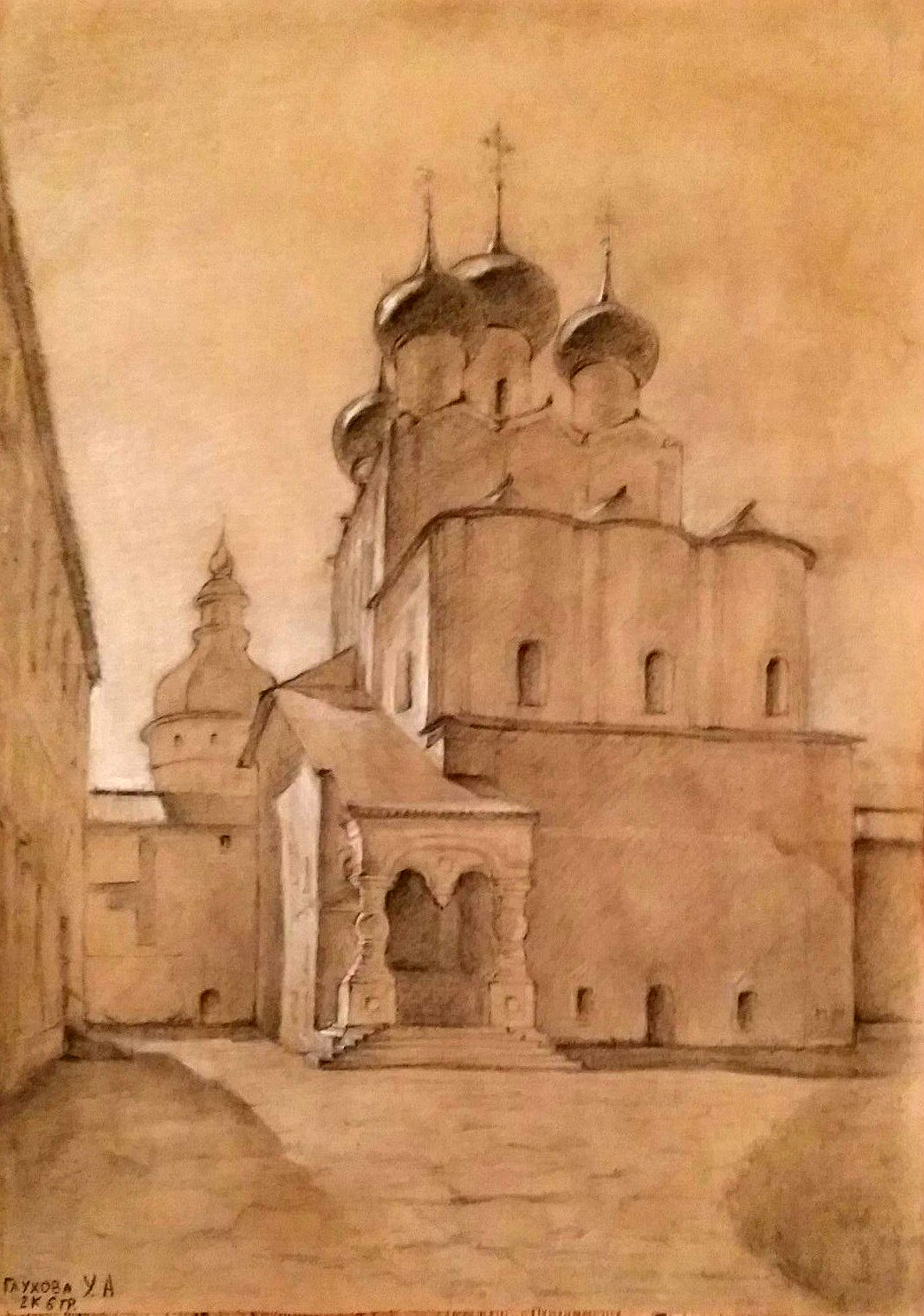 Ростов Великий Кремль рисунок