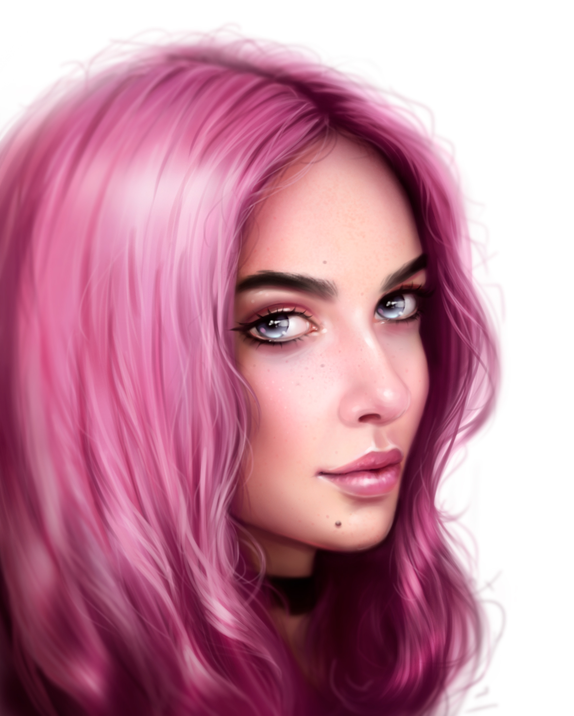 Розовая нарисованная девочка. Розовые волосы арт. Арты девушек с розовыми волосами. Артдевушка с розвыоми волсоами. Девочка с розовыми волосами арт.