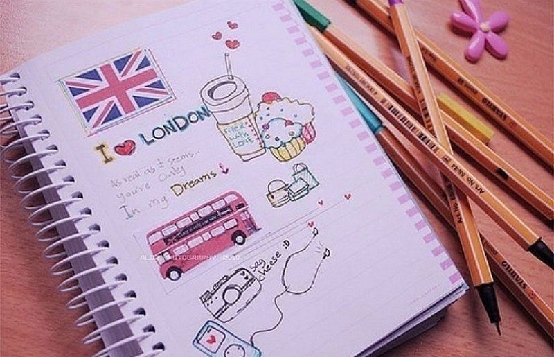 Что можно написать или нарисовать в блокноте в клеточку