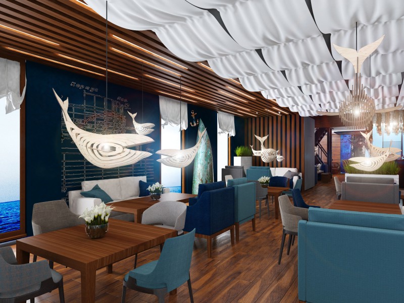 Кафе клева. Интерьер ресторана в морском стиле. Морская тематика в интерьере кафе. Дизайн кафе в морском стиле. Кафе бар в морском стиле.
