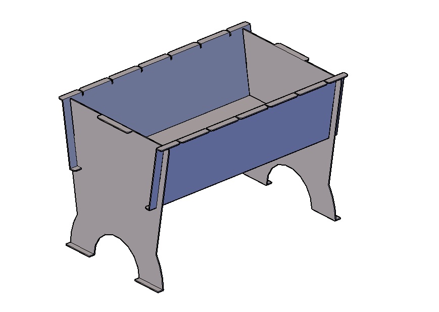 Разборный мангал чертеж для плазменной резки