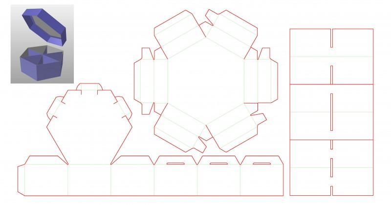 Развертка крышки. Развертка шестиугольной коробки с крышкой. Развертка шестигранной коробки. Развертка шестигранной коробки с крышкой. Шестигранная упаковка развертка.