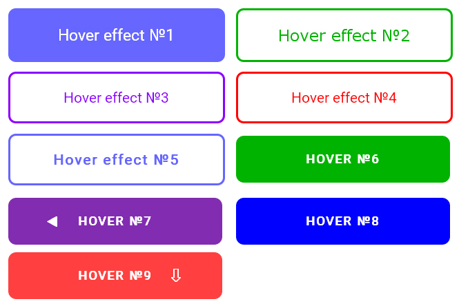 Изменения при наведении css