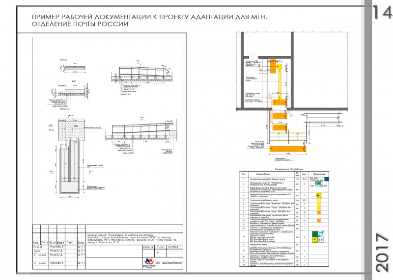 В каком разделе проекта двери