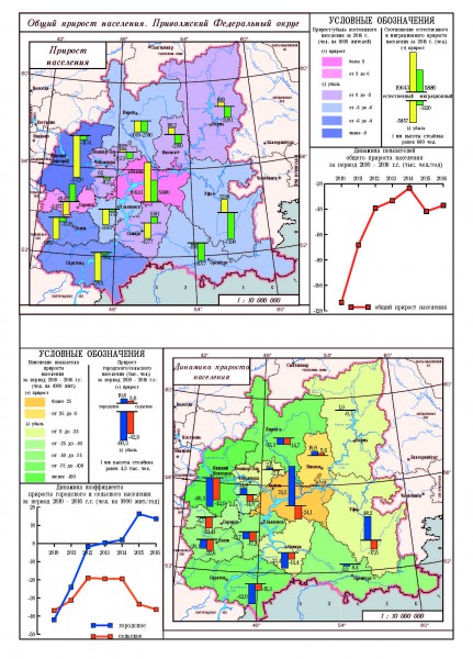 Карта прироста населения