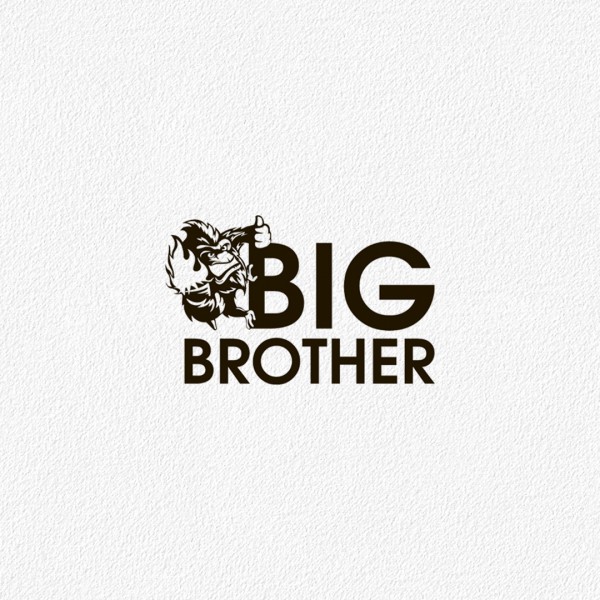 Больший б. Big brother logo. Большой брат. Наклейка большой брат. Бро большой брат.