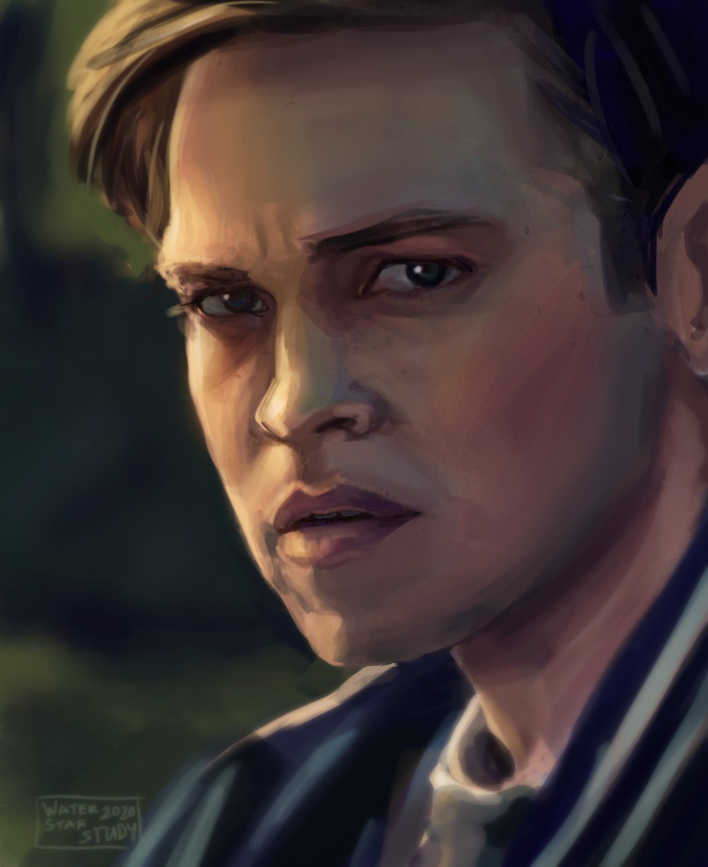 Study portrait of <b>Jack</b> Kline (Alexander Calvert). 