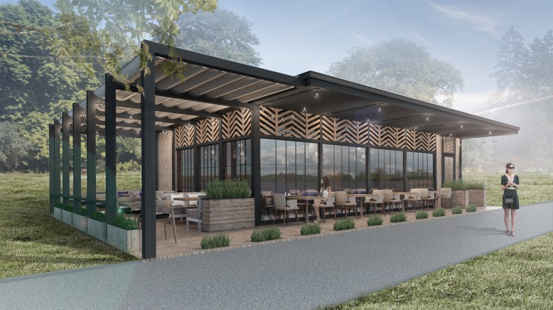 Крекшино Михайлова Евгения - Ландшафтный дизайнер Outdoor pavilion, Modern patio