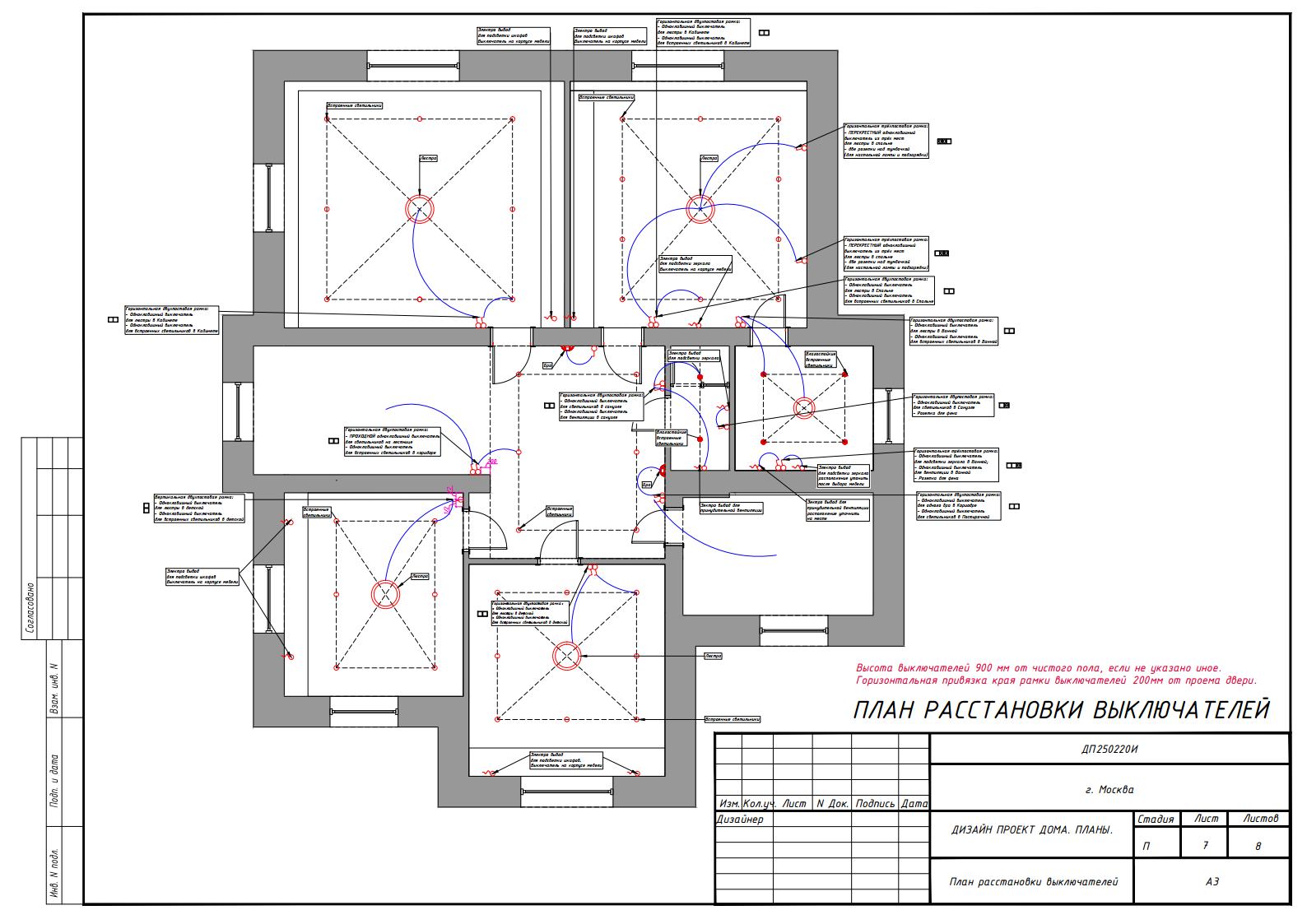 План расстановки выключателей. План размещения выключателей. План размещения переключателей. План расстановки светильников и выключателей.