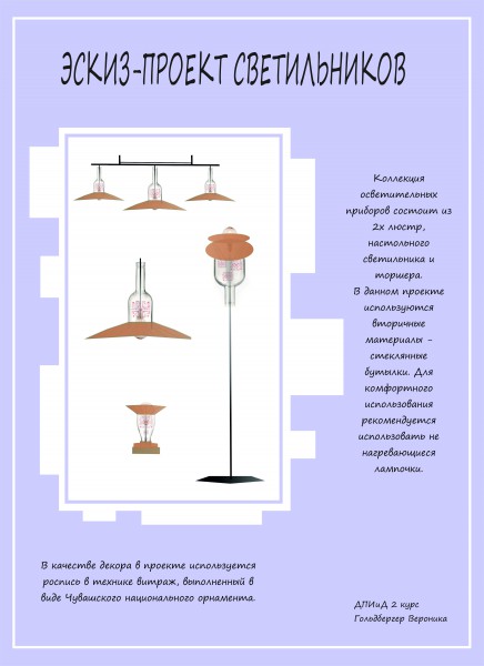 Задачи проекта светильник