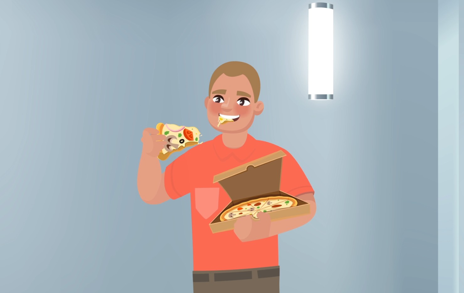Рекламный ролик пицца