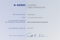 Kerio Certified Sales Professional