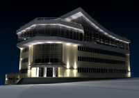 3d модель здания База 1