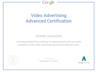 Video Advertising Advanced Certification   