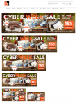 Web home page 6 picturefill banners CYBER WEEK SALE
