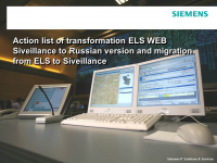 Action list of transformation ELS WEB Siveillance to Russian ver